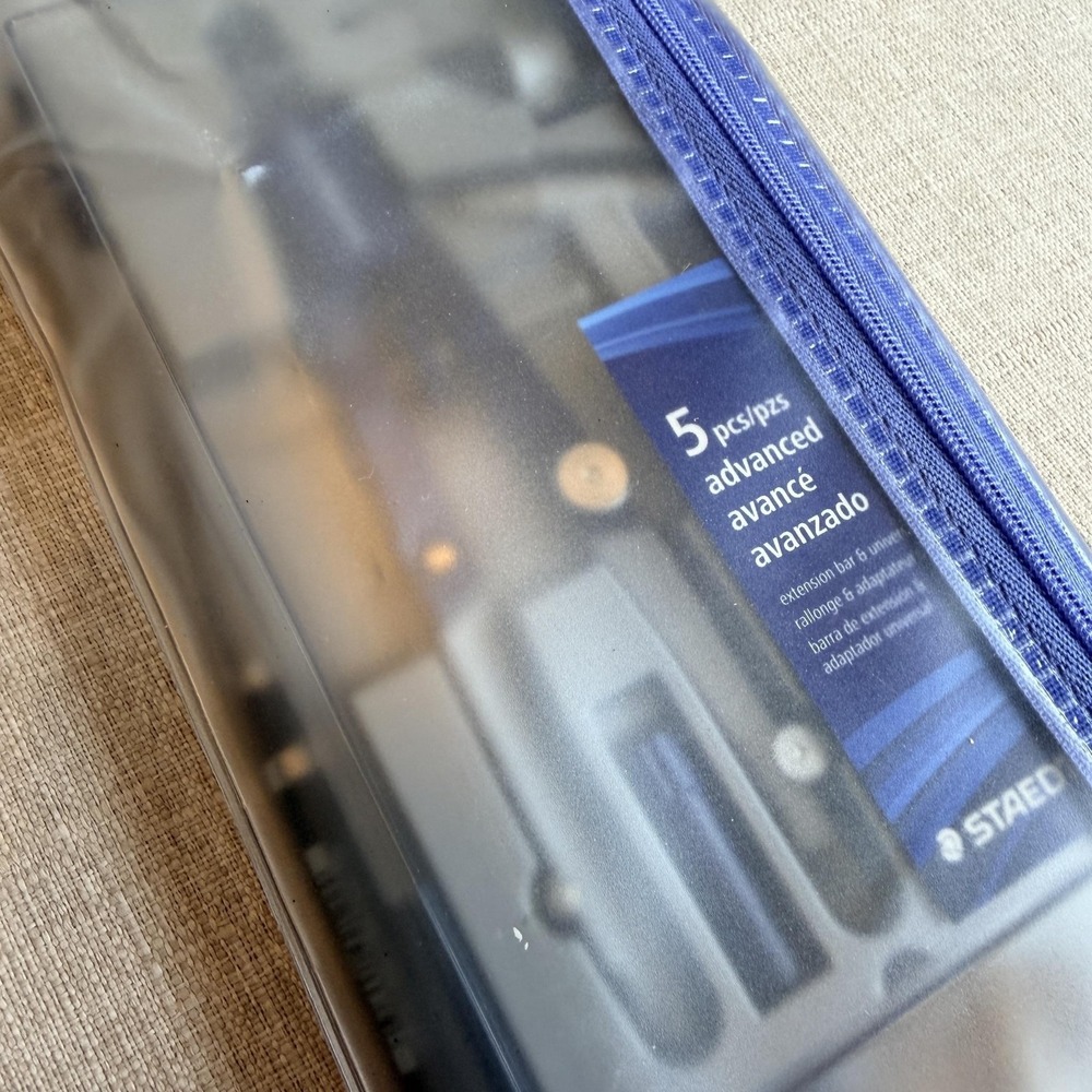 Staedtler Mars Super Math Set 11 Pc Blue Geometry Compass Ruler School Students - Picture 6 of 11